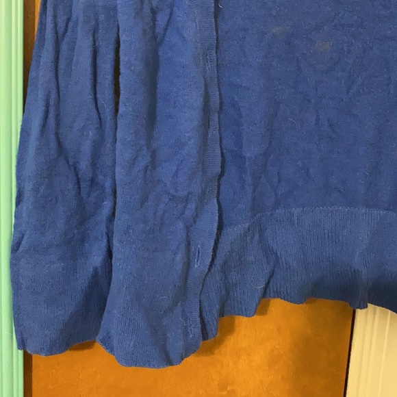 Blue cardigan sweater - Picture 4 of 7